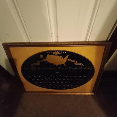 TWO FRAMED STATE QUARTER BOARDS