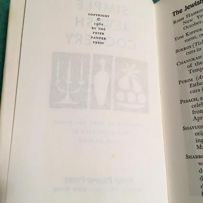 Simple Jewish Cookery cookbook