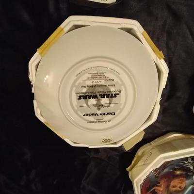 THREE STAR WARS COLLECTOR PLATES