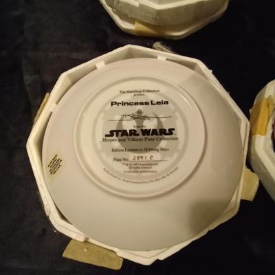 THREE STAR WARS COLLECTOR PLATES