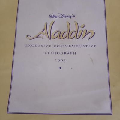 TWO LITHOGRAPHS ALADDIN AND BAMBI