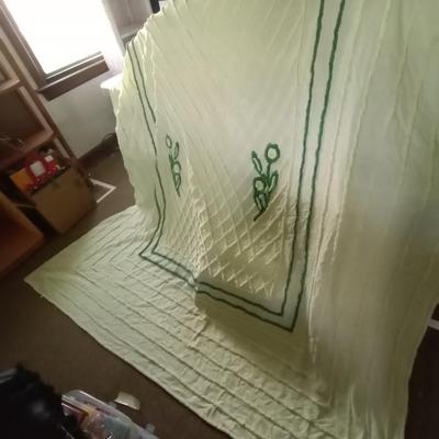 VINTAGE CHIFFON BEDSPREAD