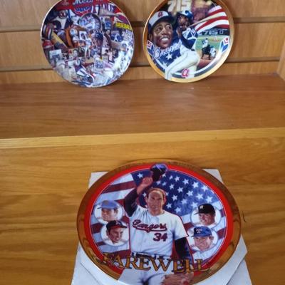 SPORTS COLLECTOR PLATES HANK AARON-THE RYAN STORY-FAREWELL