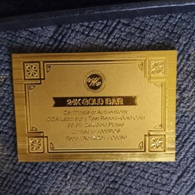 24K GOLD PLATED BARS