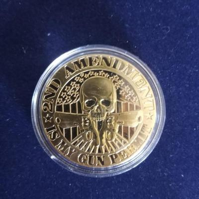 SEAL TEAM AND 2ND AMENDMENT IS MY GUN PERMIT COINS