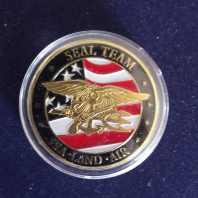 SEAL TEAM AND 2ND AMENDMENT IS MY GUN PERMIT COINS