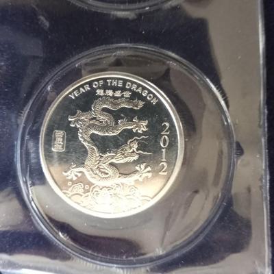 TWO 2012 .999 FINE SILVER 1/2 TROY OUNCE EACH