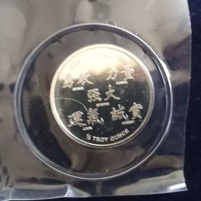 TWO ,999 FINE SILVER 1/2 TROY OUNCE EACH COINS