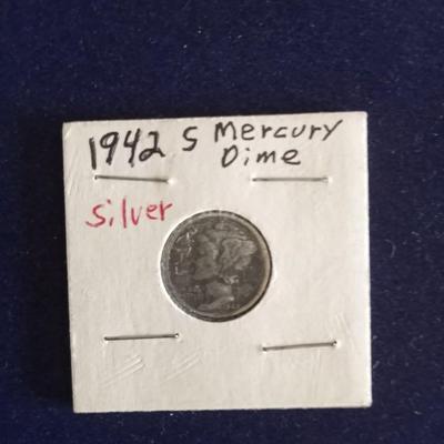 '24 & "35 BUFFALO NICKELS '42 & '37 MERCURY DIMES (SILVER)