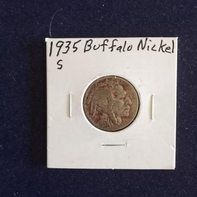 '24 & "35 BUFFALO NICKELS '42 & '37 MERCURY DIMES (SILVER)