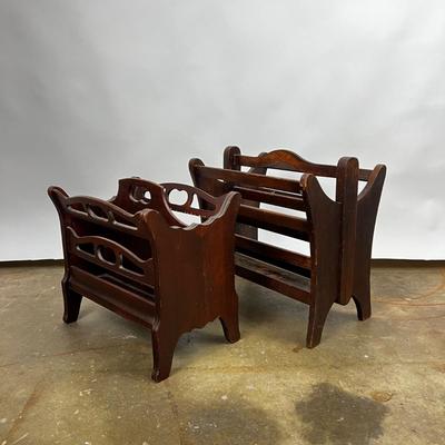 1462 Pair of Vintage Magazine Holders