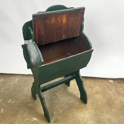 1464 Green Painted Arts & Crafts Sewing Stand