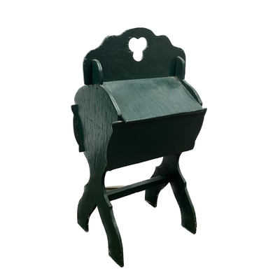 1464 Green Painted Arts & Crafts Sewing Stand