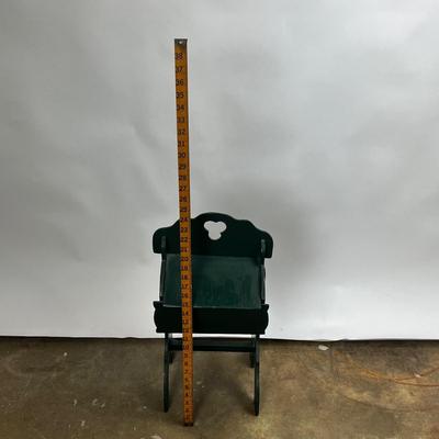 1464 Green Painted Arts & Crafts Sewing Stand