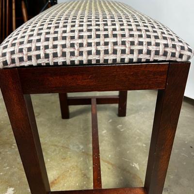 1502 Pair of Mahogany Upholstered Benches