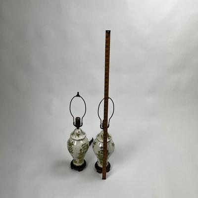 1507 Pair of Vintage Oriental Jar Lamps