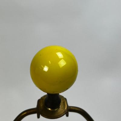 1508 Pair of Yellow Jar Lamps