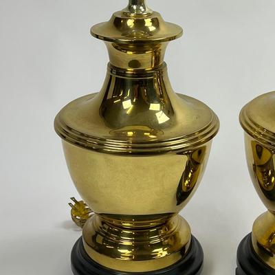 1509 Pair of Brass Lamps