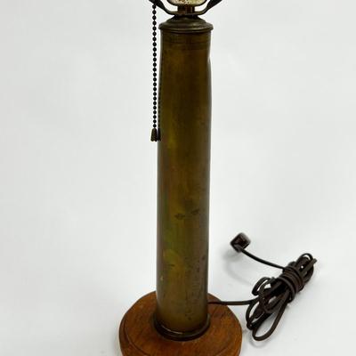 1511 Brass Artillery Shell Lamp and Decor Lot
