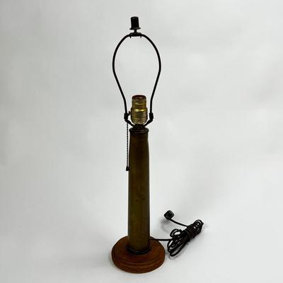 1511 Brass Artillery Shell Lamp and Decor Lot