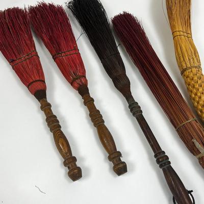 1515 Lot of Antique/Vintage Fireplace Brooms