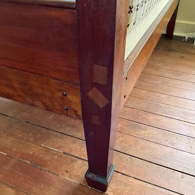 1519 Custom Antique Mahogany Canopy Bed