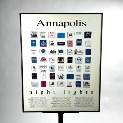 1520 Vintage Annapolis Restaurant Matches Advertising Poster