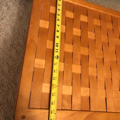 Handcrafted Wooden Clothes Hamper -Lot 256