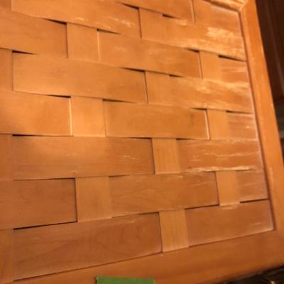 Handcrafted Wooden Clothes Hamper -Lot 256