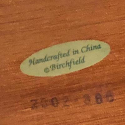 Handcrafted Wooden Clothes Hamper -Lot 256