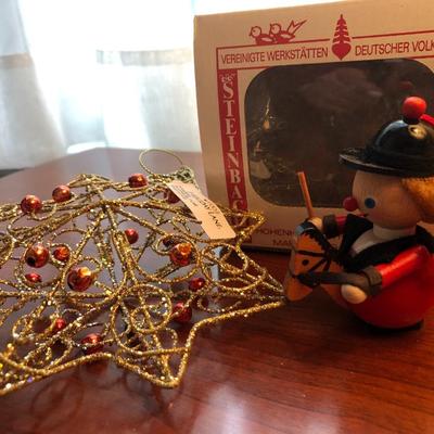 New Holiday Ornaments: Steinbach & Macyâ€™s Star -Lot 259