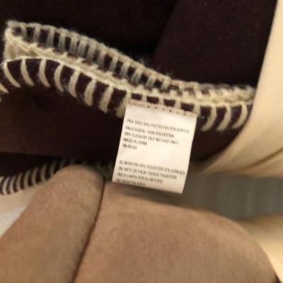 Aeolus Down, Inc. Two Microsuede & Berber Throws -Lot 260