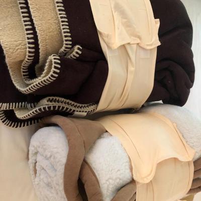 Aeolus Down, Inc. Two Microsuede & Berber Throws -Lot 260