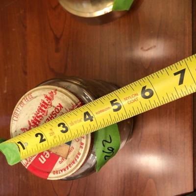 Vintage Barrel Pickle Jar Filled with Coins -Lot 262