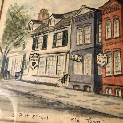 Watercolor - Old Town Alexandria, Virginia - Stubbs - 1967 -Lot 263
