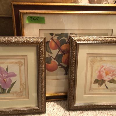 Framed Home Wall Decor Pictures -Lot 265