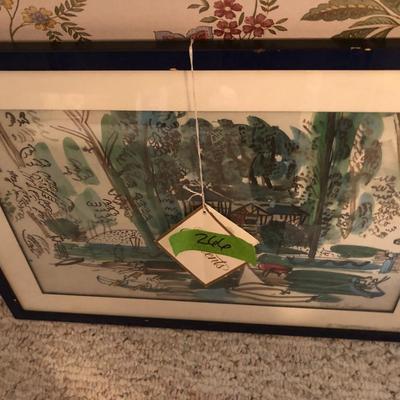 Ethan Allen Accents - Signed Raoul Dufy - Glass Framed Art -Lot 266