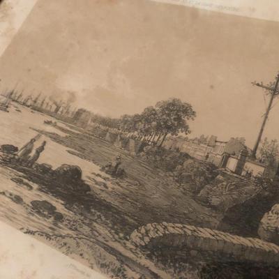 Vintage French Picture â€˜View From The End Of The Promenadeâ€™ -Lot 267