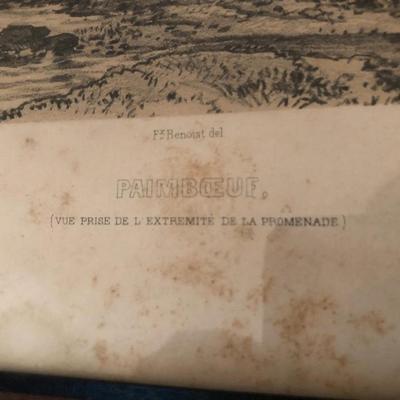 Vintage French Picture â€˜View From The End Of The Promenadeâ€™ -Lot 267