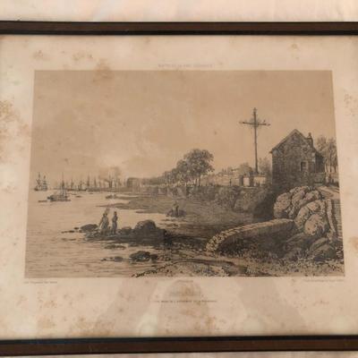 Vintage French Picture â€˜View From The End Of The Promenadeâ€™ -Lot 267