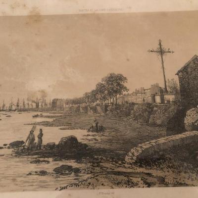 Vintage French Picture â€˜View From The End Of The Promenadeâ€™ -Lot 267