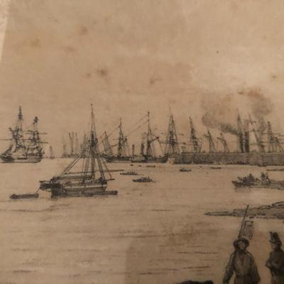 Vintage French Picture â€˜View From The End Of The Promenadeâ€™ -Lot 267