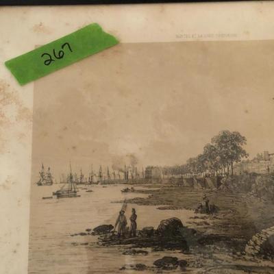 Vintage French Picture â€˜View From The End Of The Promenadeâ€™ -Lot 267