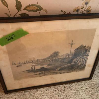 Vintage French Picture â€˜View From The End Of The Promenadeâ€™ -Lot 267