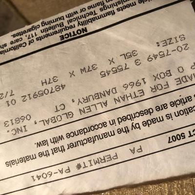 Ethan Allen Upholstered Chair 35Lx37Wx37H -Lot 268