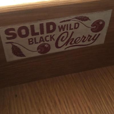 Virginia Galleries Henkel-Harris 65â€™ SOLID Wild Black Cherry 5 Drawer Dresser -Lot 269