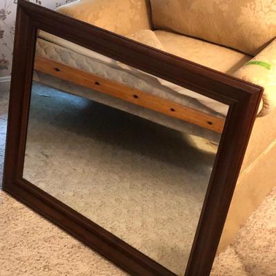 Heavy Solid Wood Mirror -Lot 270
