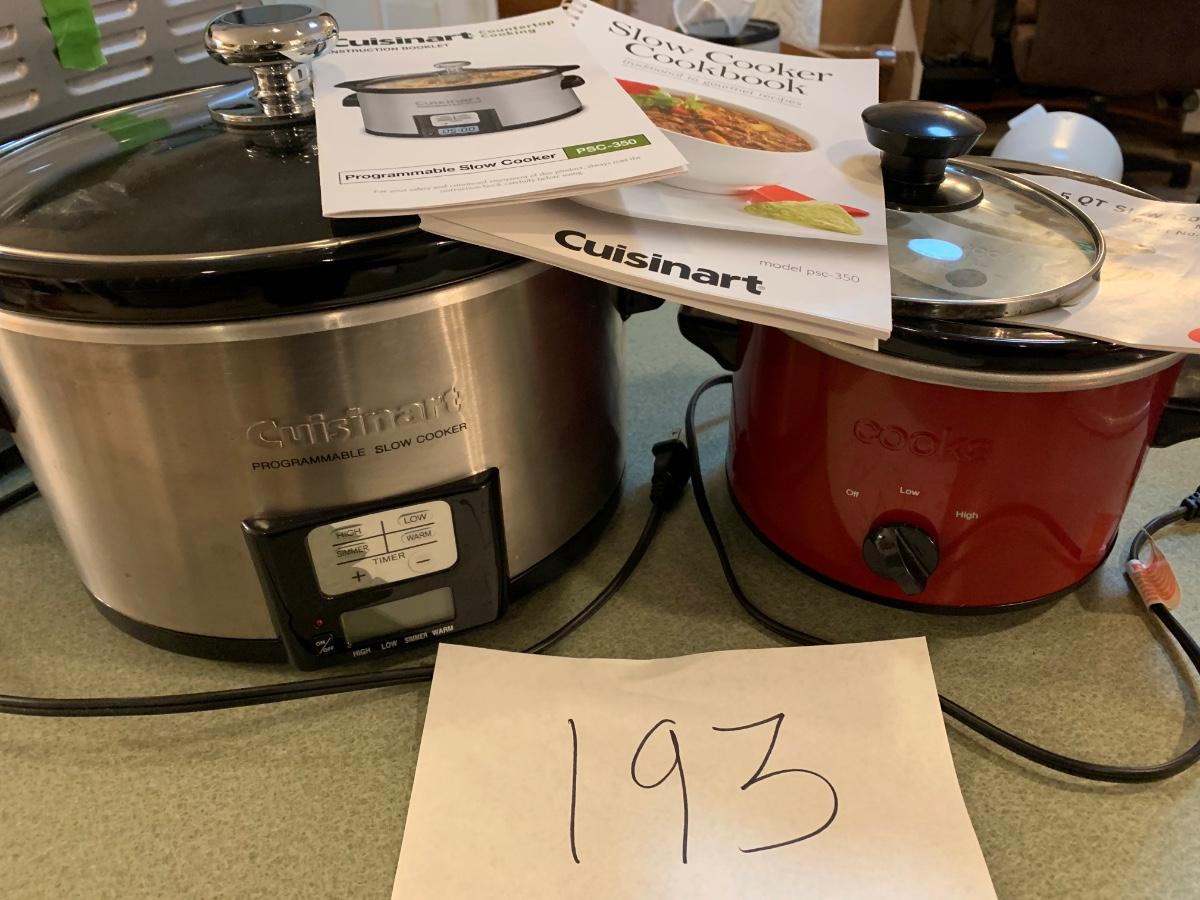 Cuisinart & Cooks Slow Cooker Covered Crock Pots