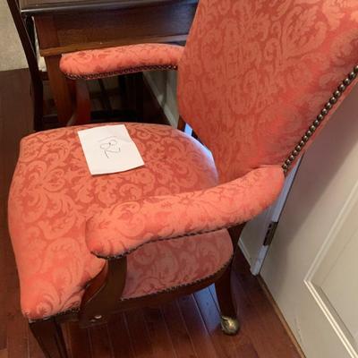 Traditional Style Chair On Casters