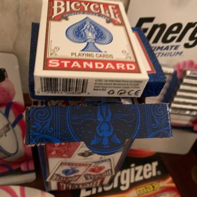 Large Lot BATTERIES UMBRELLAS PLAYING CARDS LIGHT TIMER